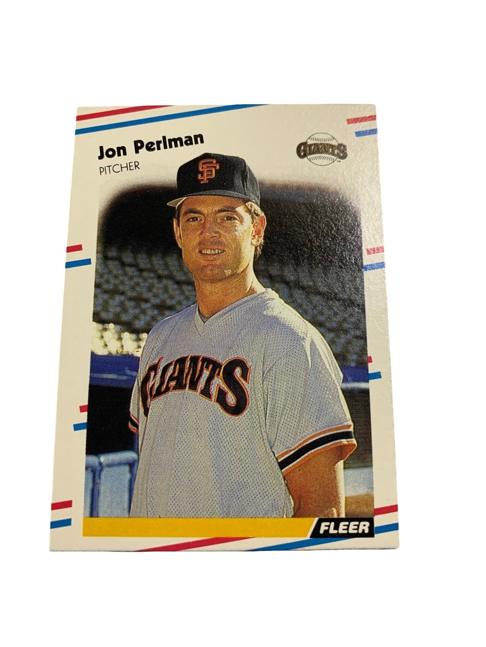 1988 Fleer #93 Jon Perlman San Francisco Giants MLB Baseball Card Vintage
